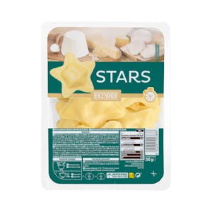 Pasta fresca estrella Stars rellena de quesos Hacendado