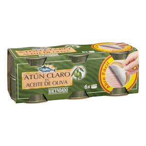 Atún claro en aceite de oliva Hacendado
