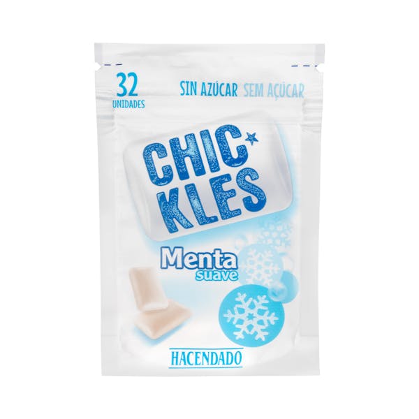 Chicles menta suave gragea Hacendado