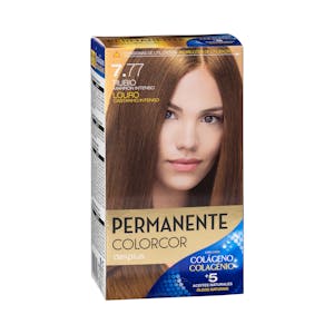 Coloración permanente 7.77 rubio marrón intenso Colorcor
