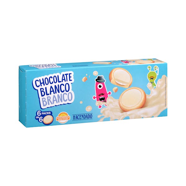 Galletas con chocolate blanco Hacendado