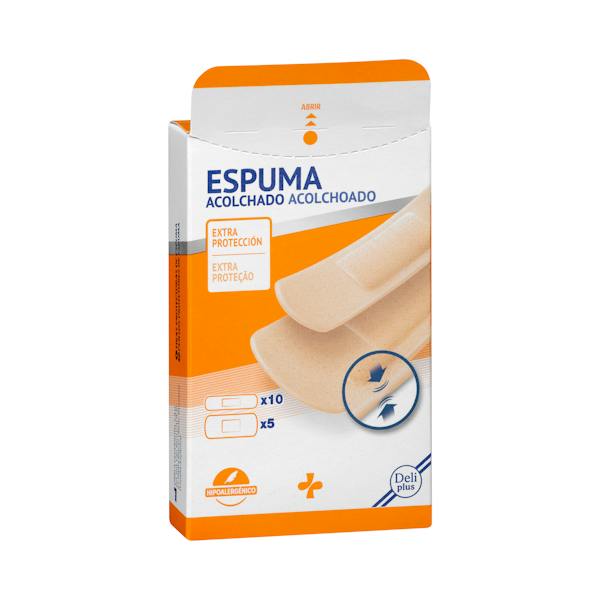 Imagen de Tiras adhesivas protectoras de espuma acolchado Deliplus protección extra