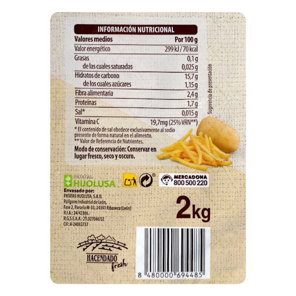 Patatas especial para freir