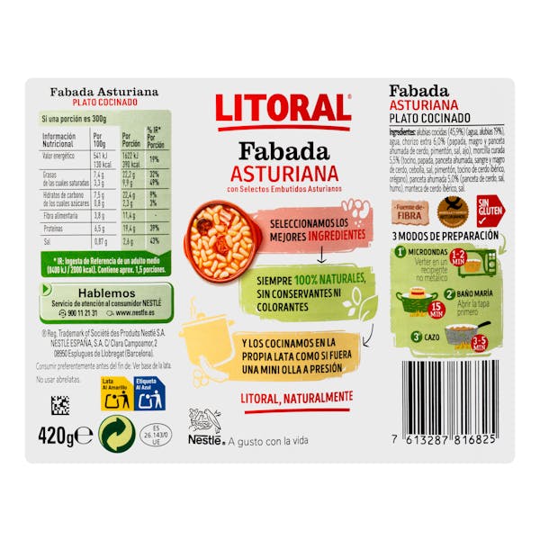 Fabada asturiana Litoral