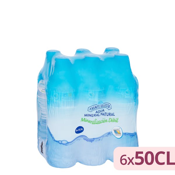 Agua mineral pequeña Fuente Selecta
