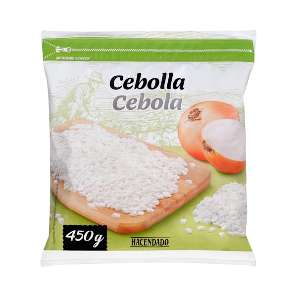 Cebolla troceada Hacendado ultracongelada