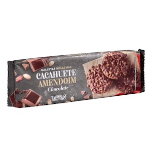 Galletas cacahuete y chocolate Hacendado
