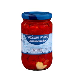 Pimientos en tiras condimentados Hacendado