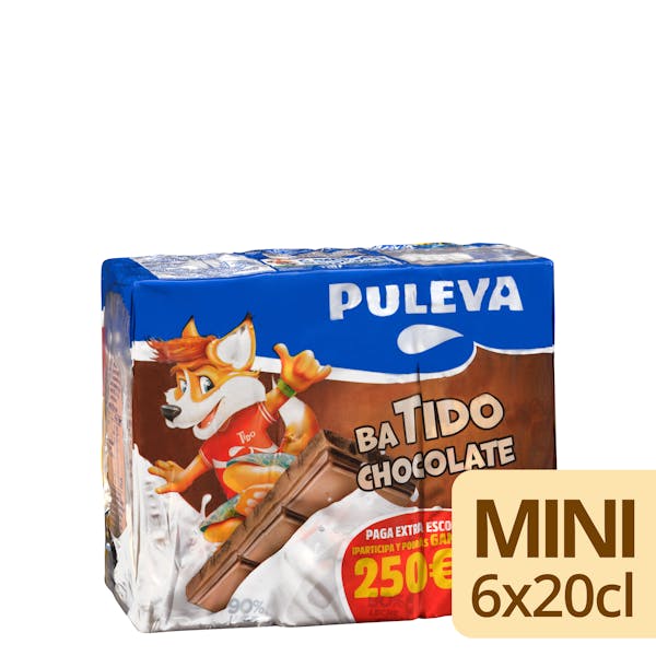 Batido de chocolate 90% leche Puleva