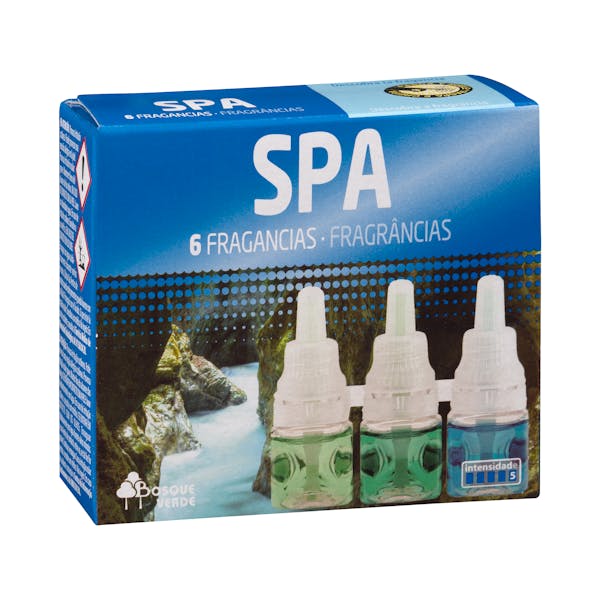 Recambio ambientador eléctrico Spa 6 fragancias Bosque Verde
