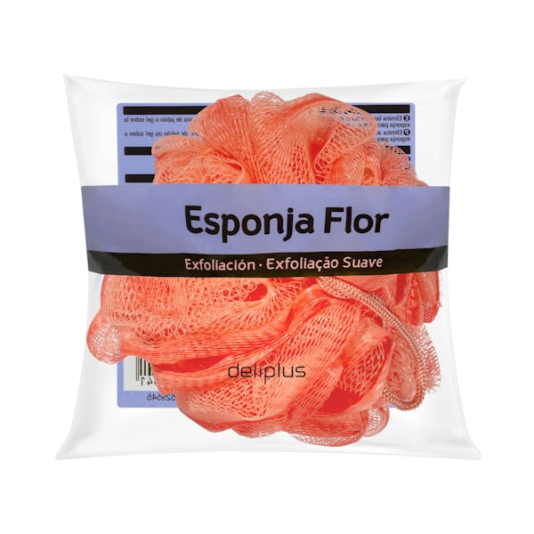 Imagen de Esponja de baño flor Deliplus exfoliación suave