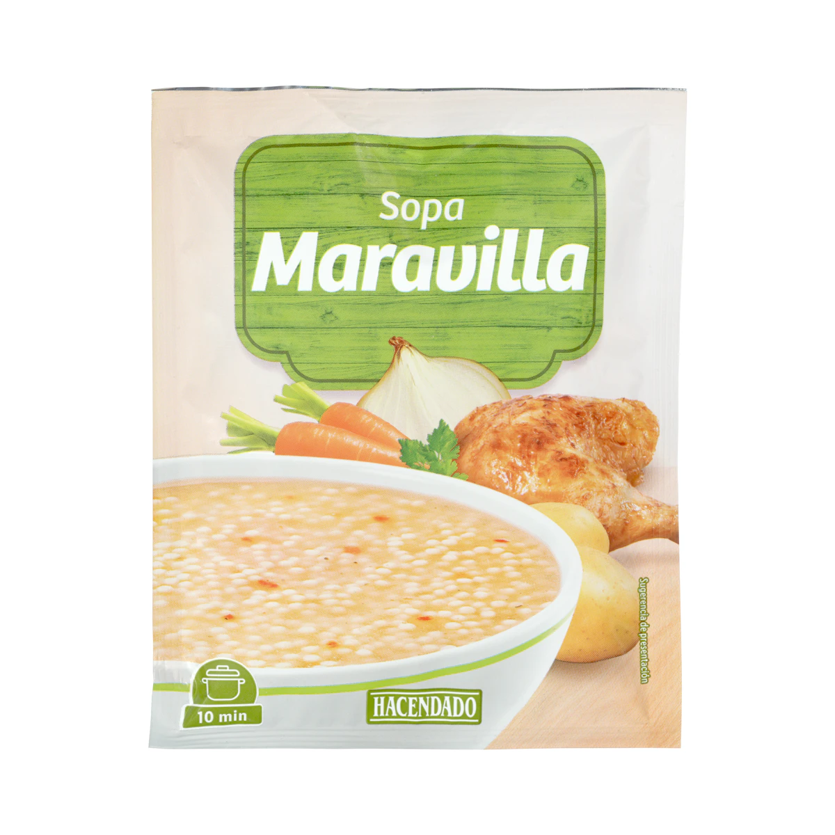 Sopa maravilla Hacendado – Mercadona – صورة إعلانية للمنتج