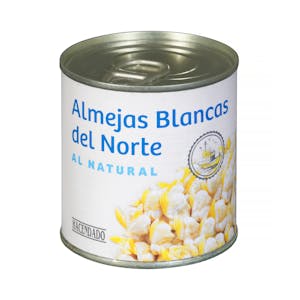 Almejas blancas del norte al natural Hacendado