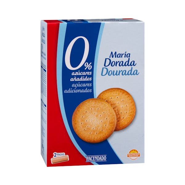 Galletas María dorada Hacendado 0% azúcares añadidos