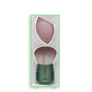 Kit verde de pinceles maquillaje Deliplus