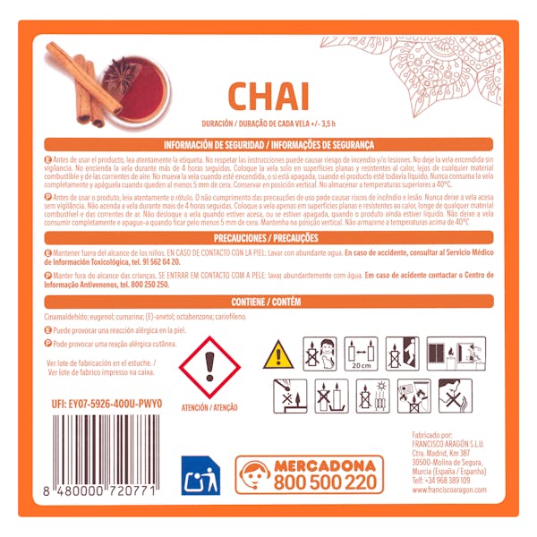 Vela perfumada Chai Bosque Verde