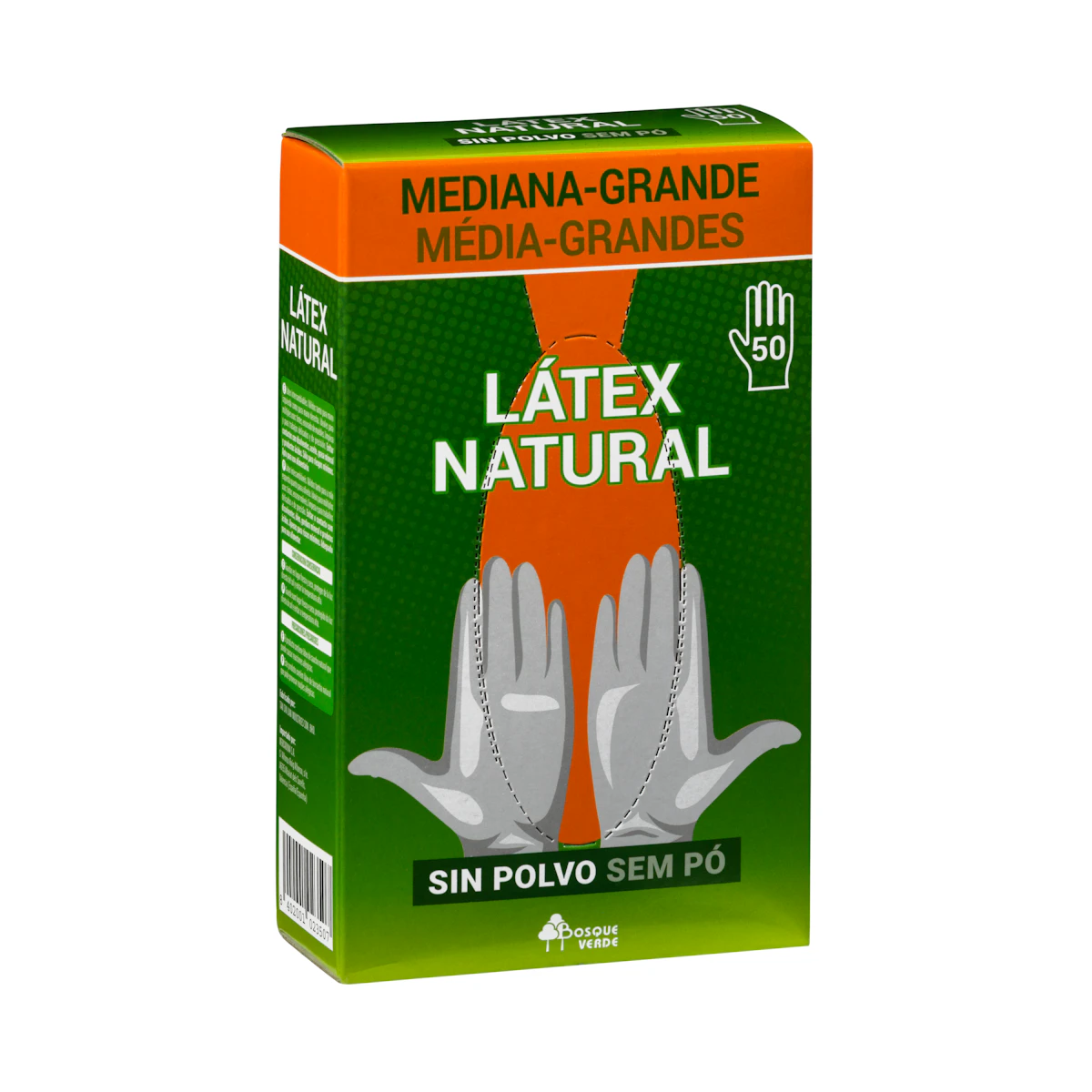 Guantes de látex Bosque Verde talla mediana-grande – Mercadona – صورة إعلانية للمنتج