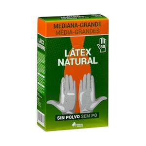Guantes de látex Bosque Verde talla mediana-grande