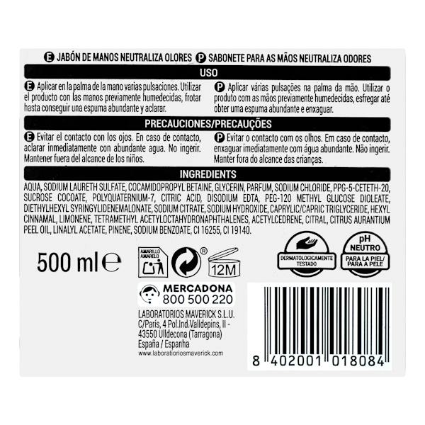 Etiqueta / ingredientes