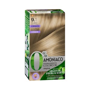 Coloración permanente 0% amoníaco 9.1 rubio muy claro ceniza Colorcor