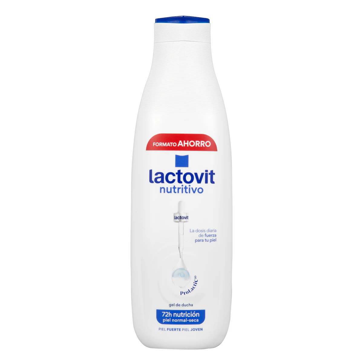 Gel de baño nutritivo Lactovit piel normal y seca – Mercadona – صورة إعلانية للمنتج