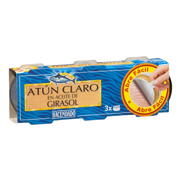 Imagen de Atún claro en aceite de girasol Hacendado