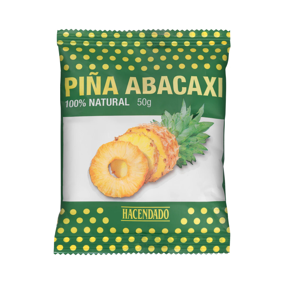Piña deshidratada Hacendado – Mercadona – صورة إعلانية للمنتج