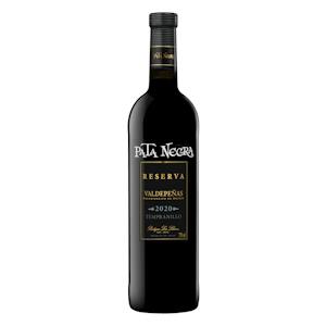 Vino tinto tempranillo reserva Pata Negra DO Valdepeñas