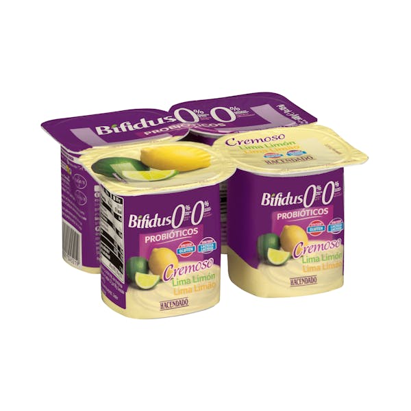 Imagen de Bífidus cremoso probióticos de lima limón Hacendado 0% MG 0% azúcares añadidos
