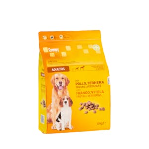 Comida perro adulto Compy con pollo, ternera, frutas y verduras
