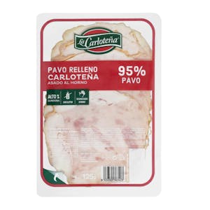 Pavo 95% relleno La Carloteña asado al horno lonchas