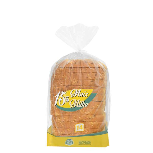 Pan de molde 15% maíz Hacendado