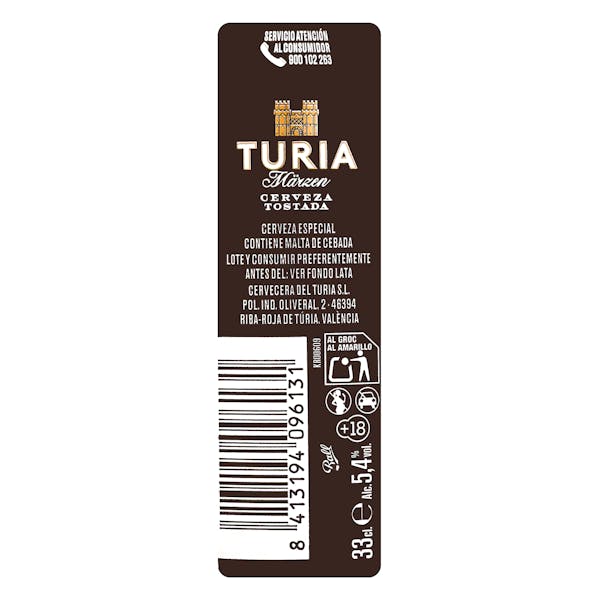 Cerveza tostada Turia