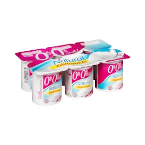 Yogur natural edulcorado Hacendado 0% m.g 0% sin azúcares añadidos