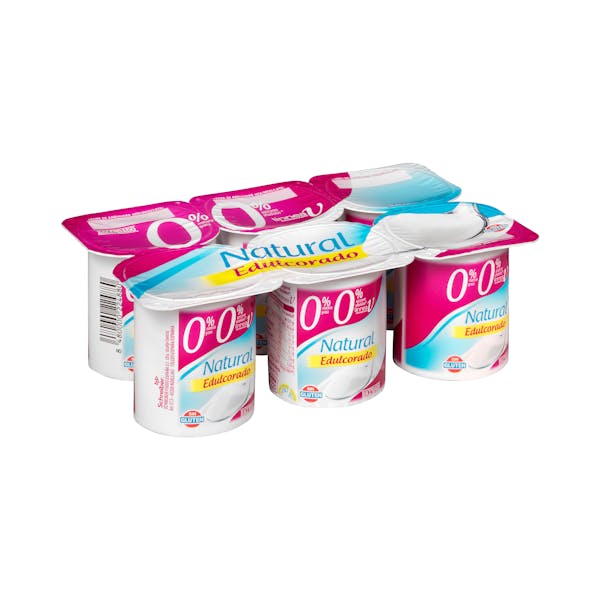 Yogur natural edulcorado Hacendado 0% m.g 0% sin azúcares añadidos