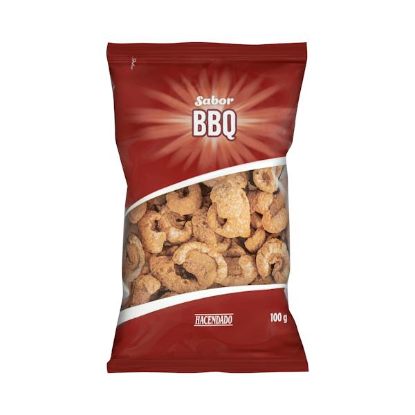Cortezas de cerdo fritas sabor barbacoa Hacendado