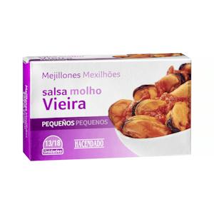 Small mussels in scallop sauce Hacendado