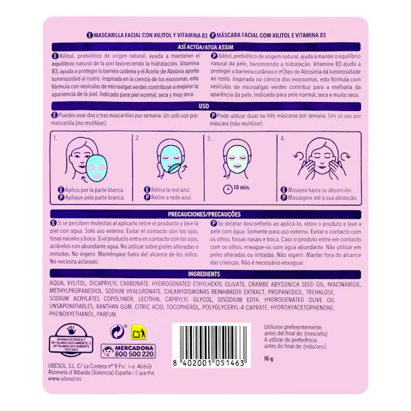 Etiqueta / ingredientes