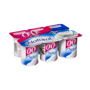 Yogur natural Hacendado 0% m.g 0% sin azúcares