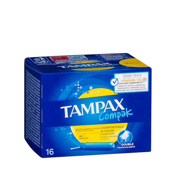 Tampones regular Tampax Compak con aplicador