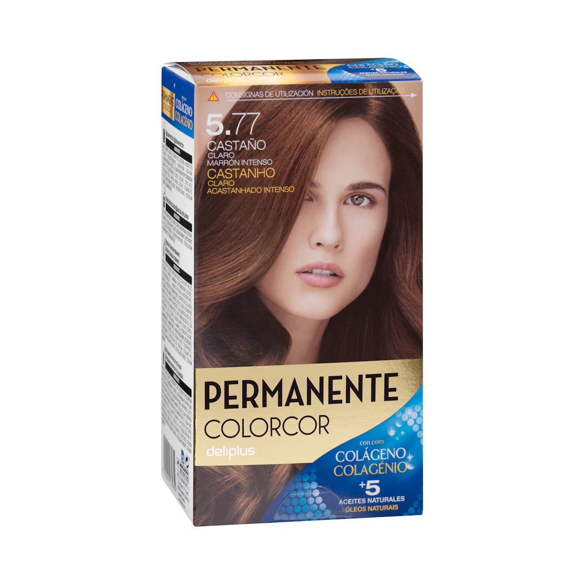 Coloración permanente 5.77 castaño claro marrón intenso Colorcor – Mercadona – صورة إعلانية للمنتج