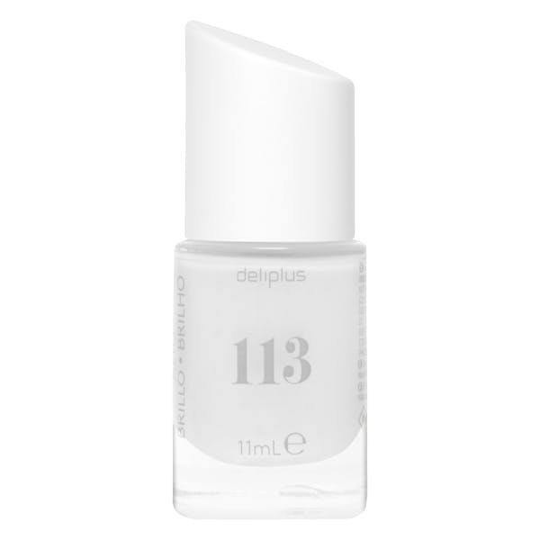 Laca de uñas alto brillo Deliplus 113 blanco