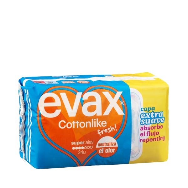 Compresa con alas super Evax cotton like fresh