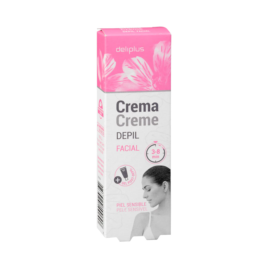 Crema depilatoria facial Deliplus piel sensible – Mercadona – صورة المنتج