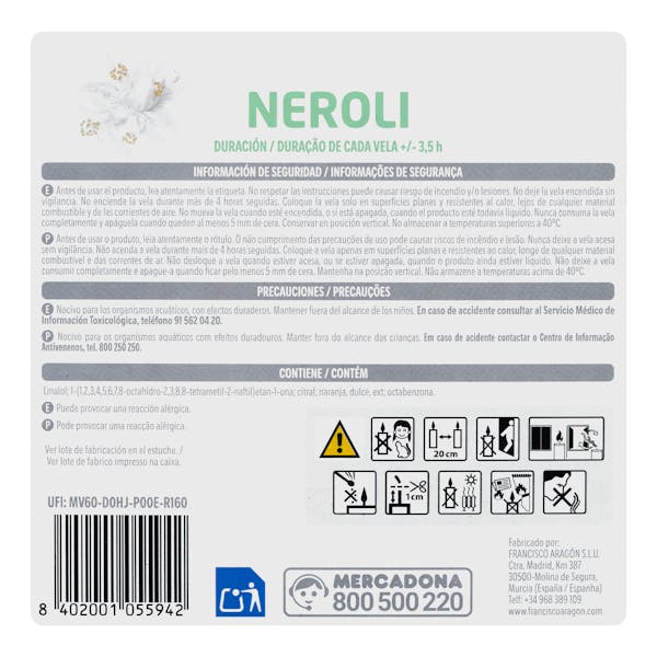 Vela perfumada Neroli Bosque Verde