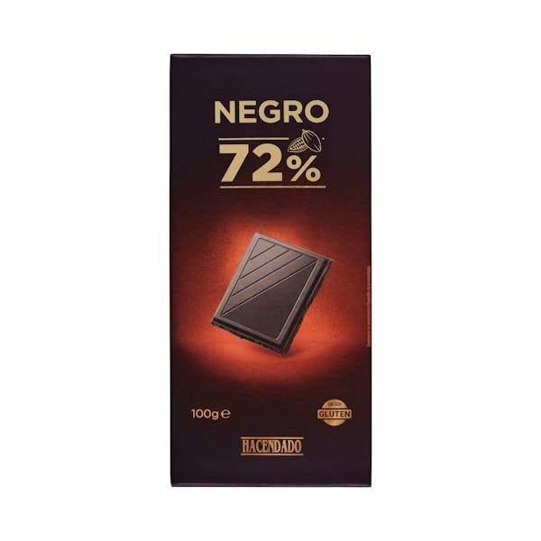 Chocolate negro 72% de cacao Hacendado