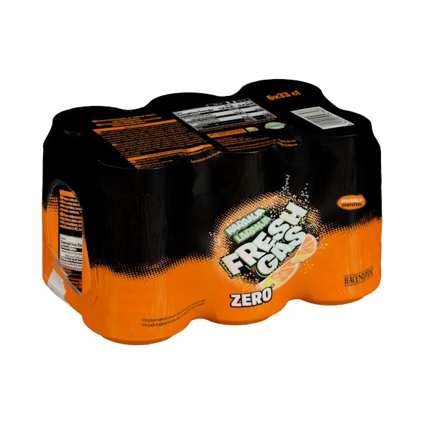 Imagen de Refresco de naranja Hacendado zero fresh gas