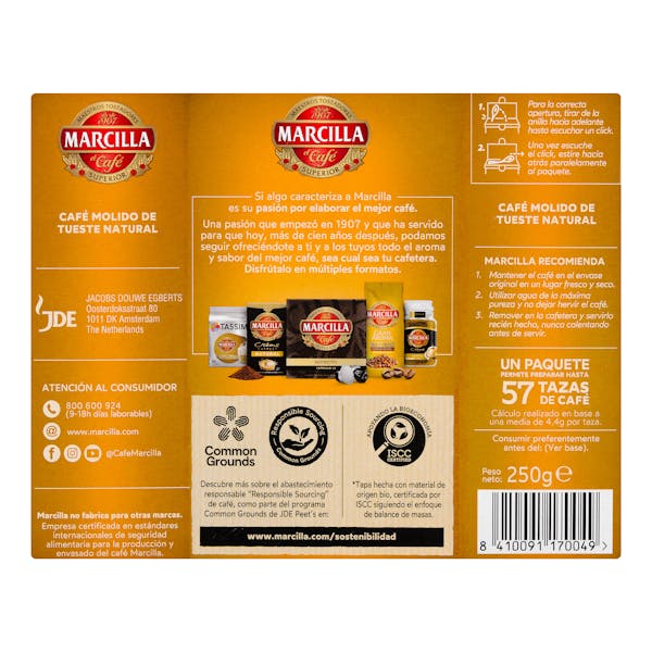 Café molido natural Marcilla gran aroma