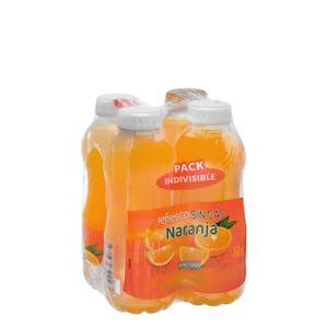 Refresco de naranja sin gas