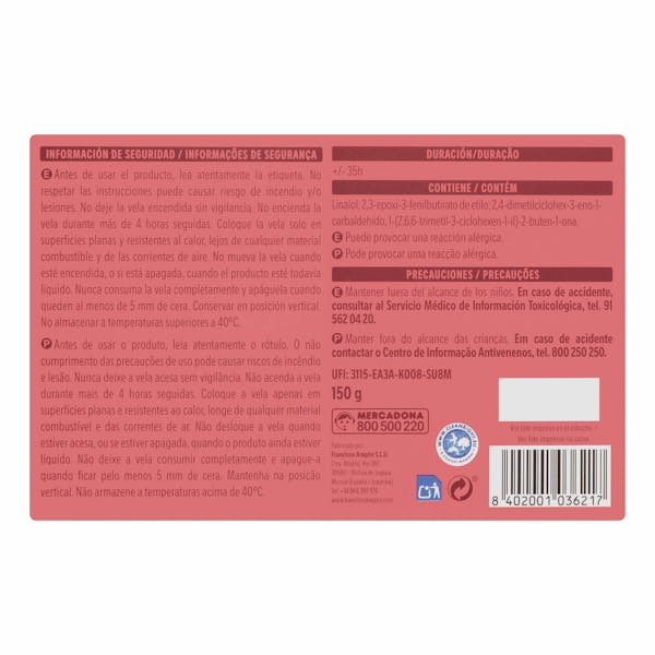 Vela perfumada Berries Bosque Verde